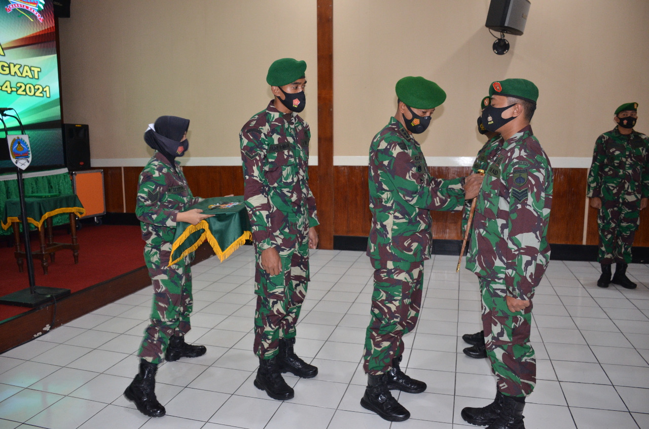 Kolonel Arm Putranto Gatot Sri Handoyo, S.Sos, M.M Pimpin Upacara Korps Kenaikan Pangkat